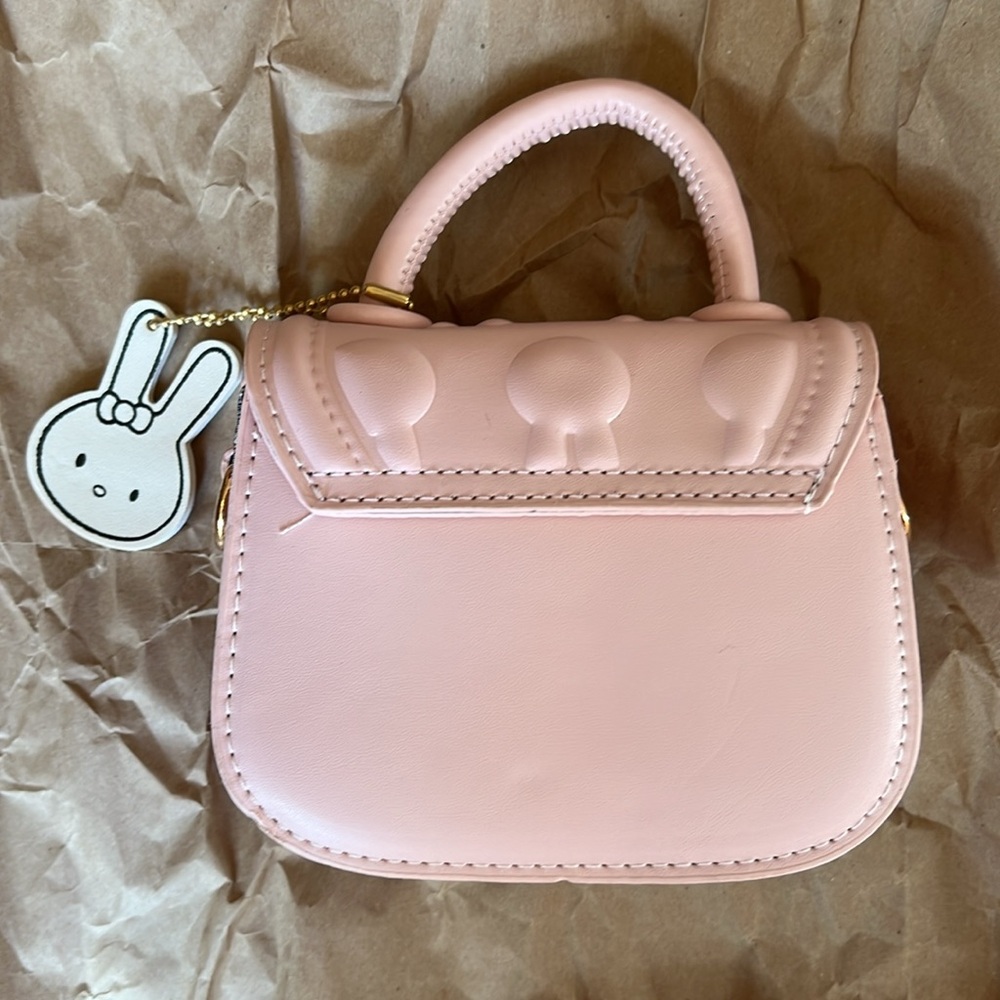 NWOT PU leather, mini Miffy bag in precious pink! - Picture 3 of 6